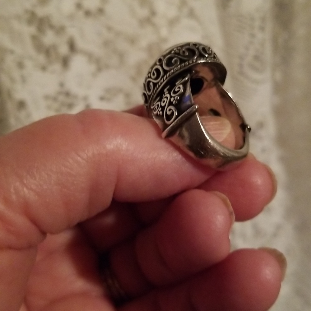 Silver ring with Onyx Stone - Picture 4 of 8